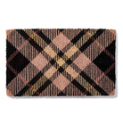 Tartan Plaid, Clay Handwoven Coconut Fiber Doormat