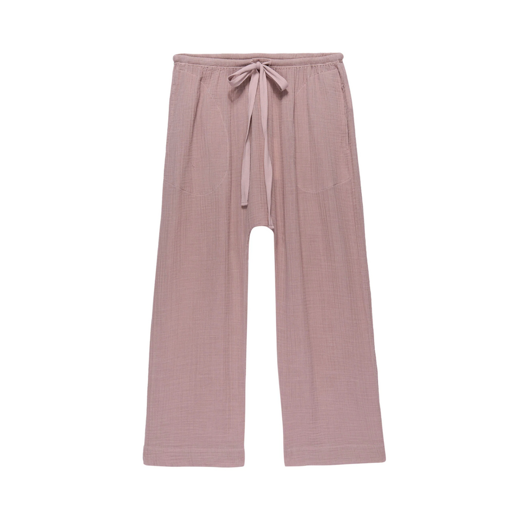 The Great Loose Gauze Pants in Soft Lilac Pink