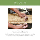 Knot-ical Handwoven Coconut Fiber Doormat