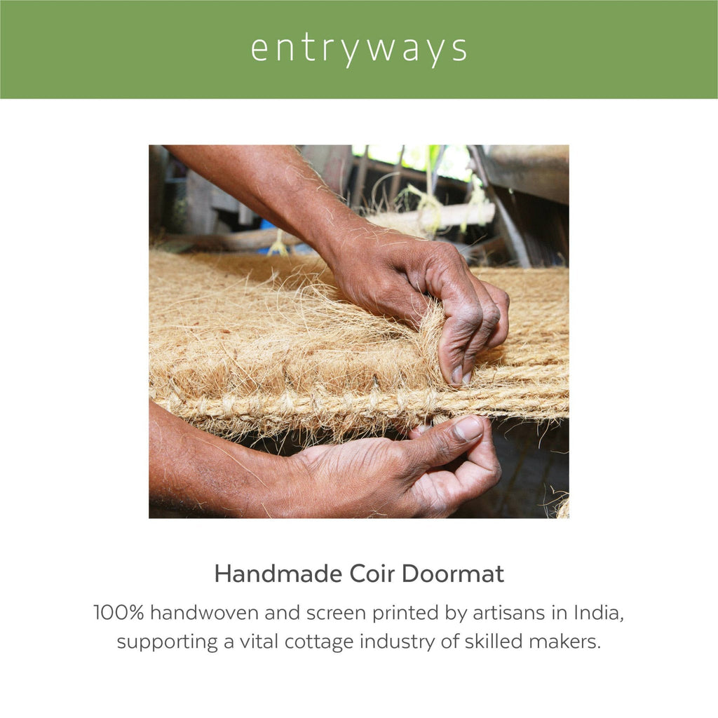 The Rope Extra-Thick Woven Coconut Fiber Doormat