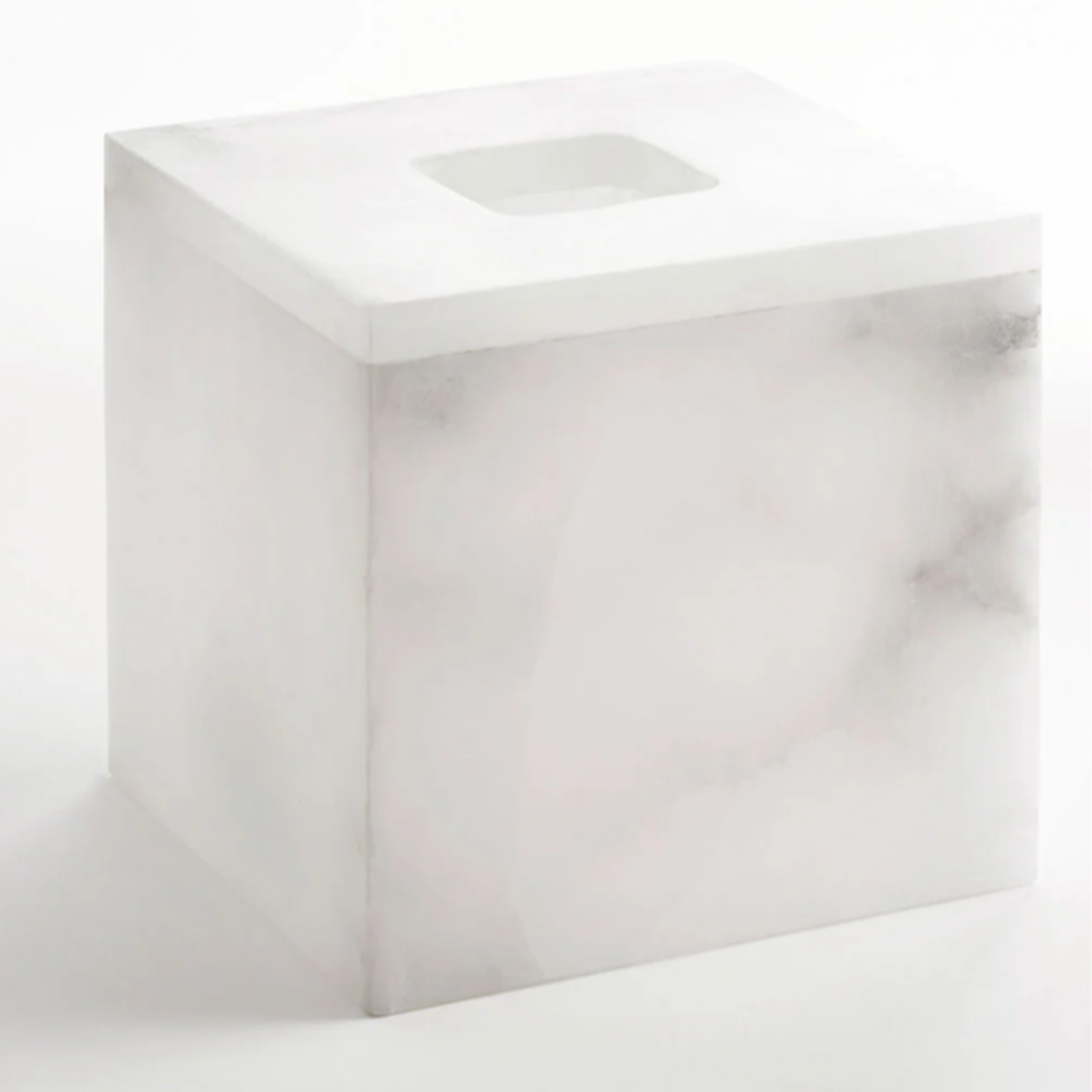 alabaster tissue holder.