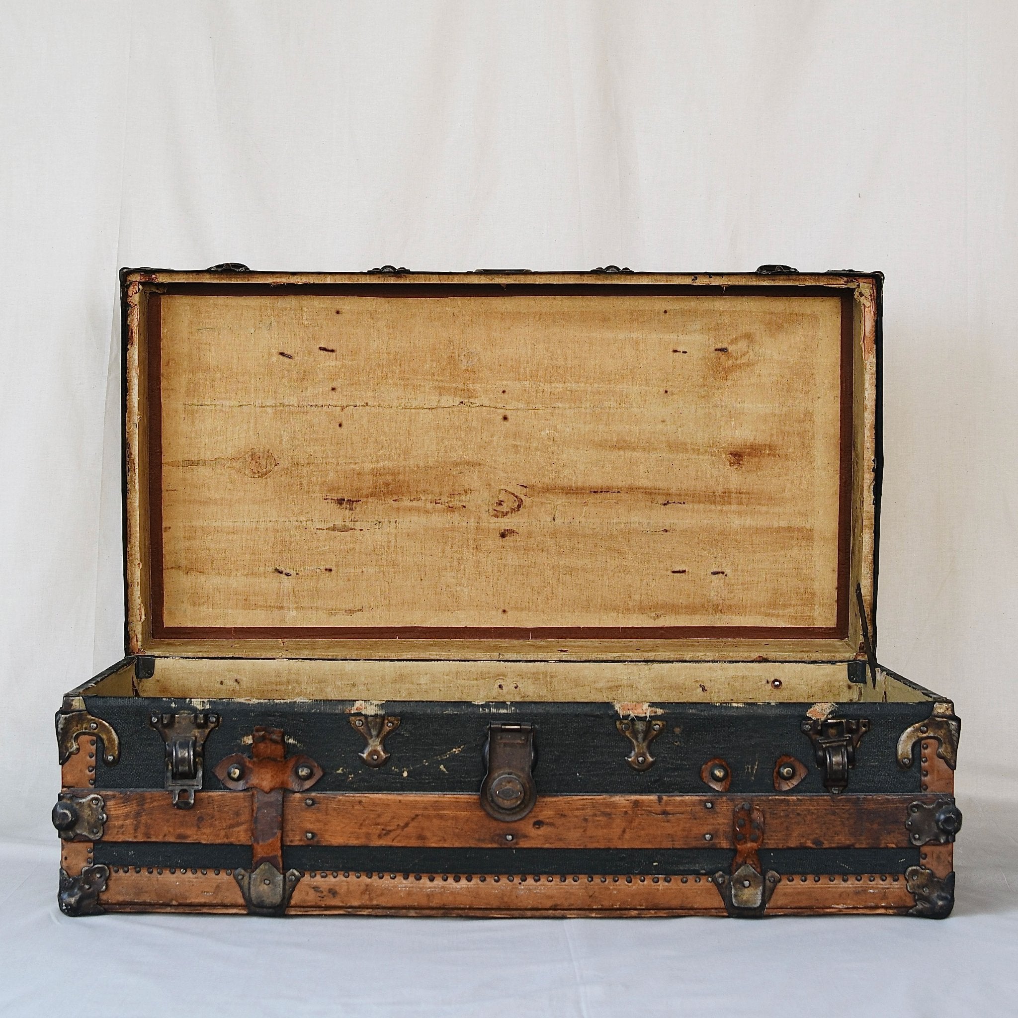 Vintage Antique Amelia Trunk with ornate detailing