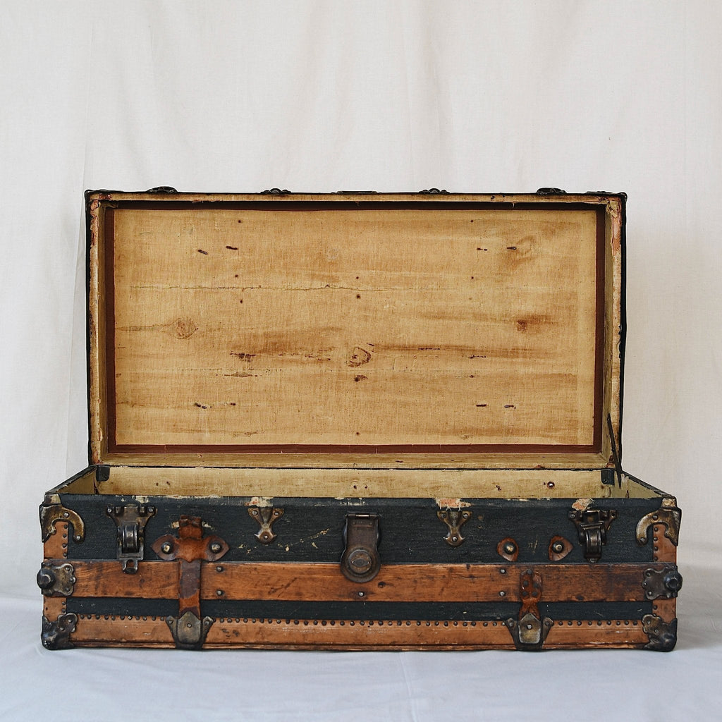 Vintage Antique Amelia Trunk with ornate detailing