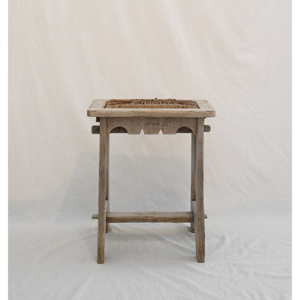 Antique Bleached Oak Stool - Details and Design - Antique - Schwung