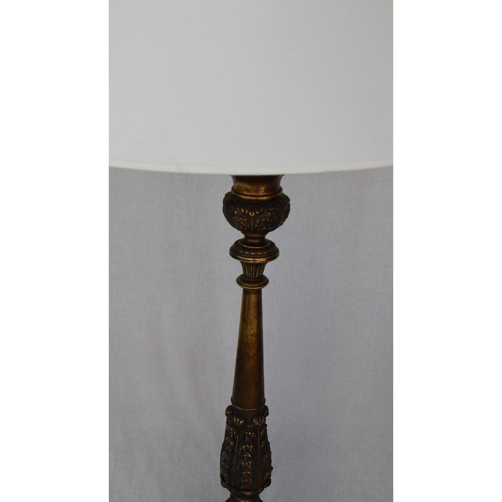 Antique Copper Floor Lamp.