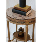 Classic Antique Marble Stone Side Table for stylish décor