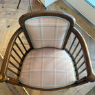 Stylish Antique Plaid Arm Chairs - Durable and Comfortable