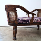 Sophisticated Antique Tete-a-Tete Loveseat for Intimate Conversations