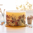 Apricot Rose Oval Botanical Candle - Shoppe Details and Design