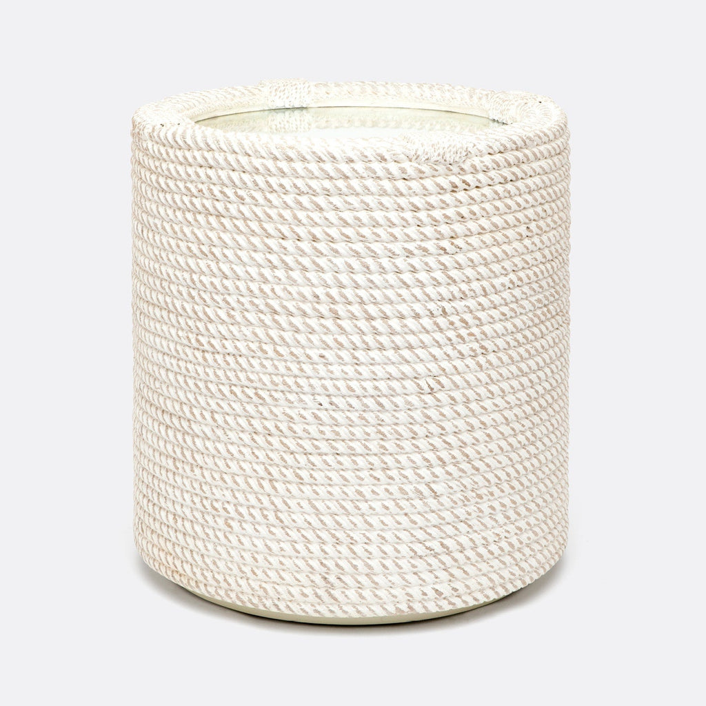 Stylish Bartley Side Table with unique white rope design