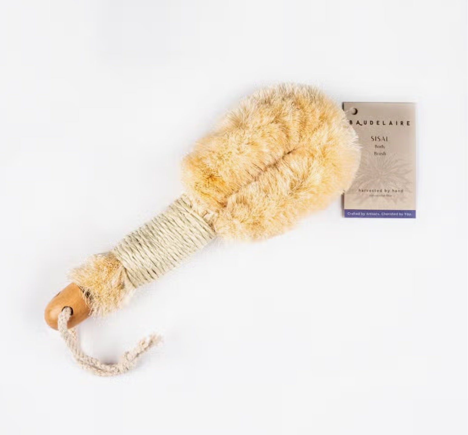 Baudelaire- 9"Sisal Body Brush - Shoppe Details and Design.