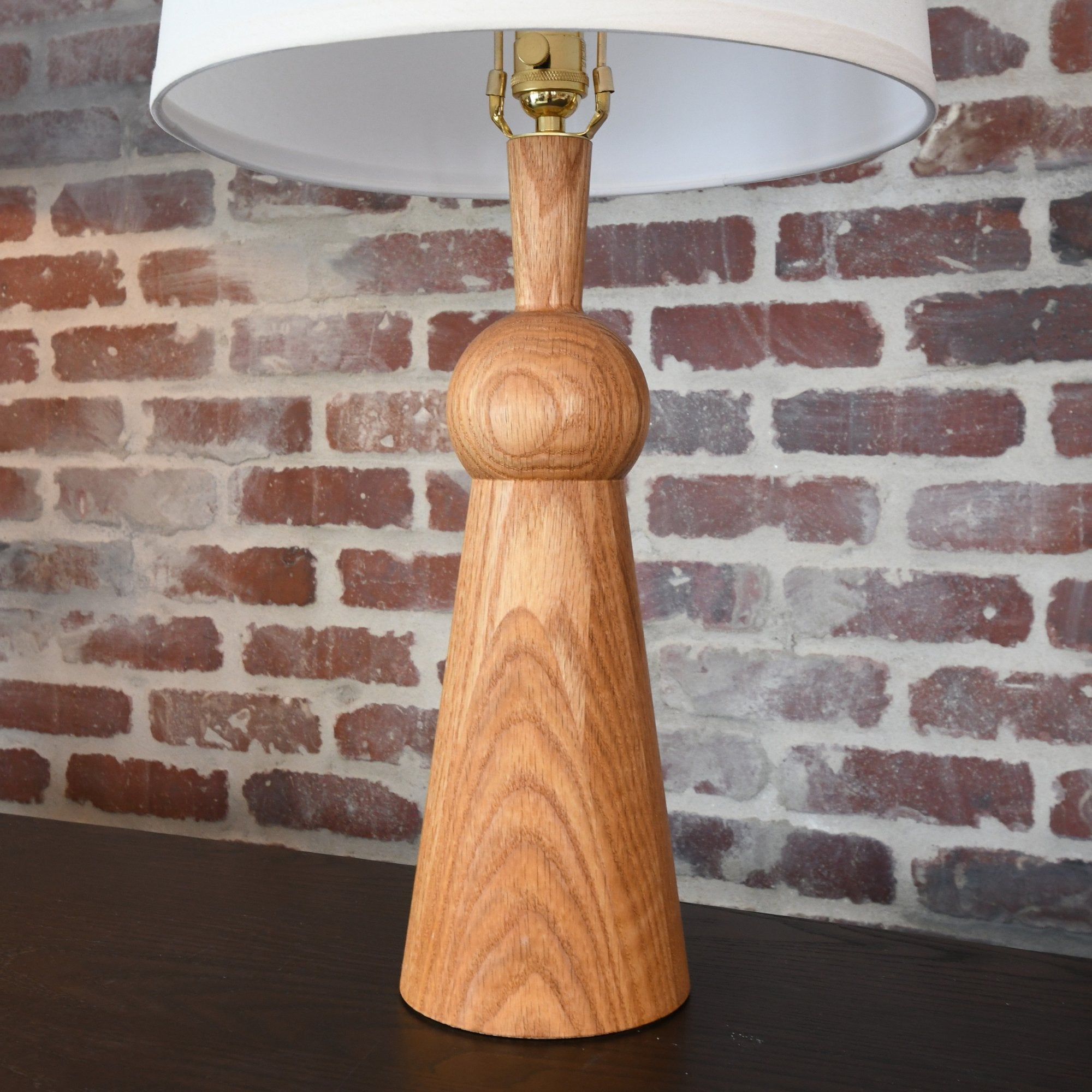 Chic Bella Skirt Wooden Table Lamp – Natural elegance in lighting