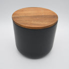 Black Stoneware Container - Shoppe Details and Design