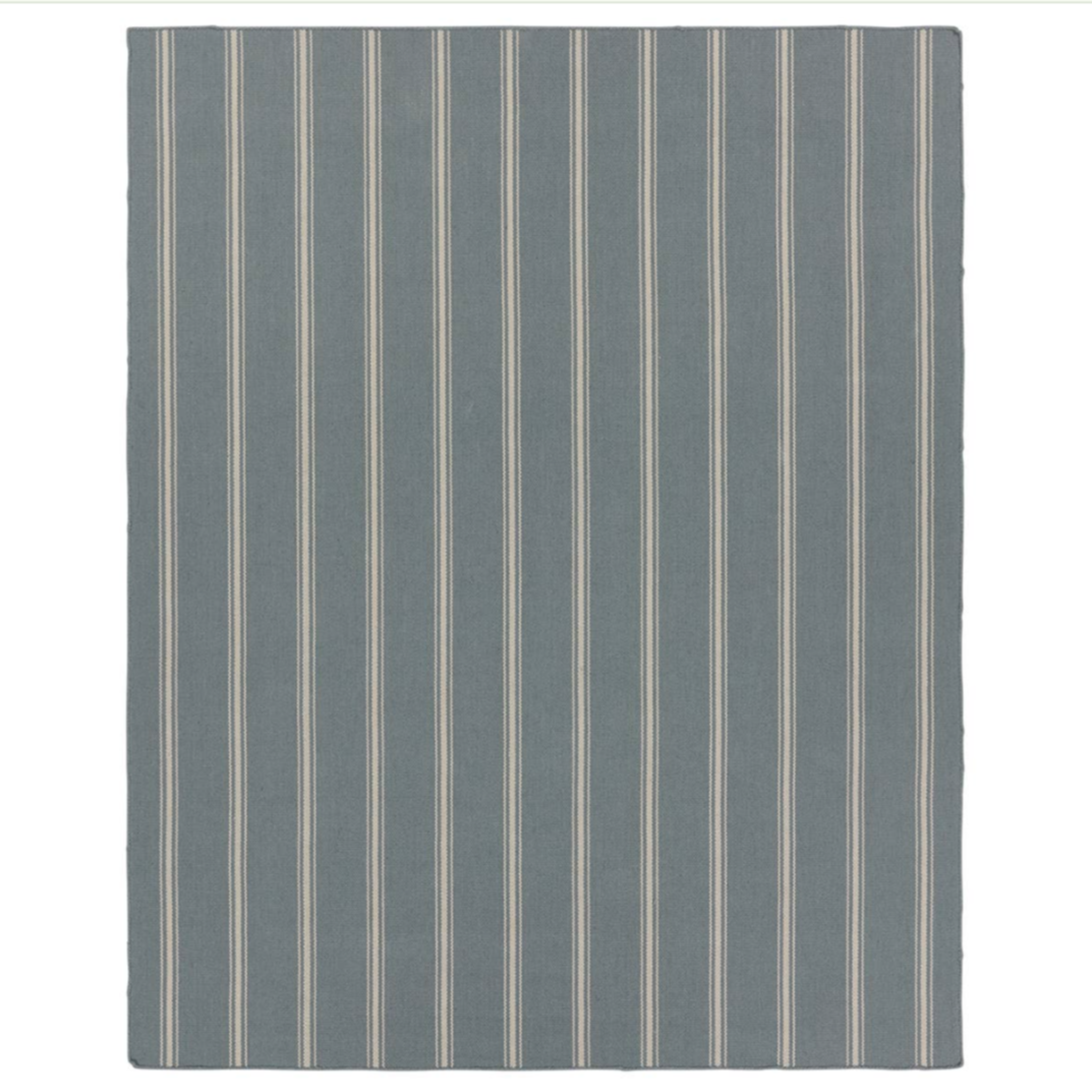 blue grey stripe indoor outdoor rug.