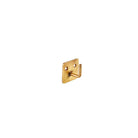 gold brass plate single hook with brass gold screws.