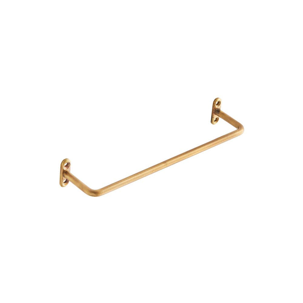 small brass towel holder bar.