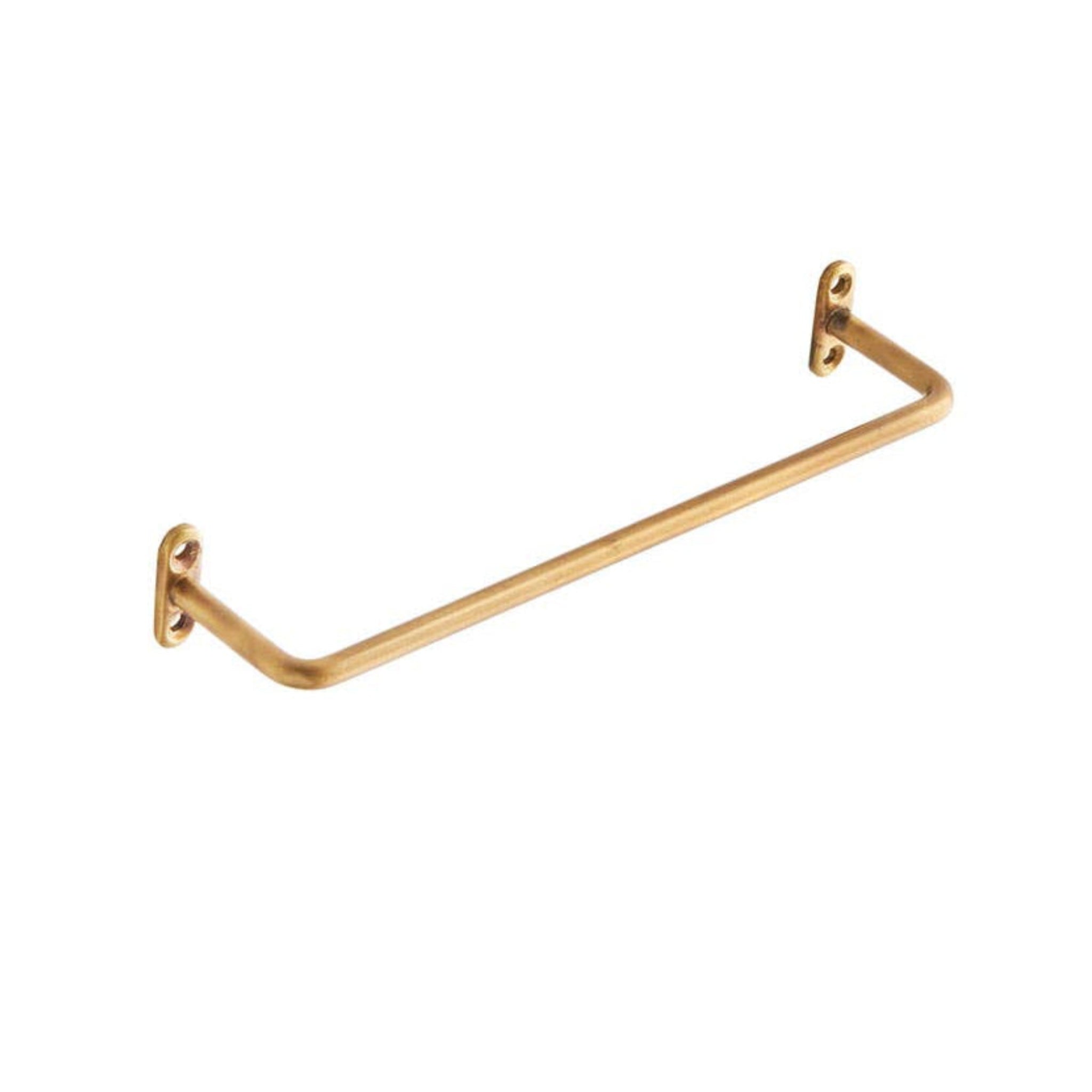 small brass towel holder bar.