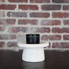 Clay Pillar Candle Holder - Textured Neutral Accent for Your Home