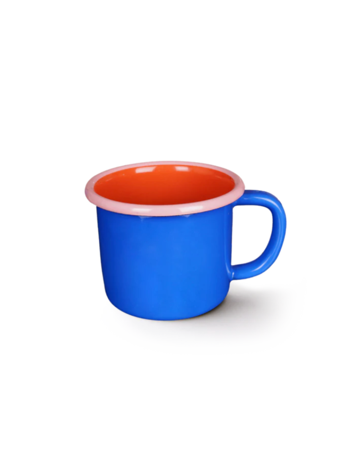 colorama enamelware mug in electric blue | crow canyon home.