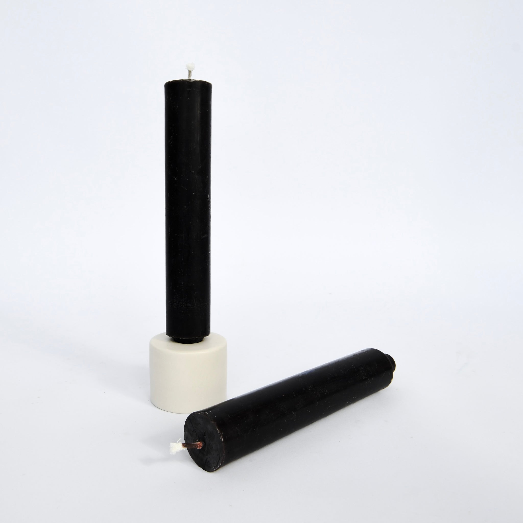 Column Candle Set, Black - Shoppe Details and Design