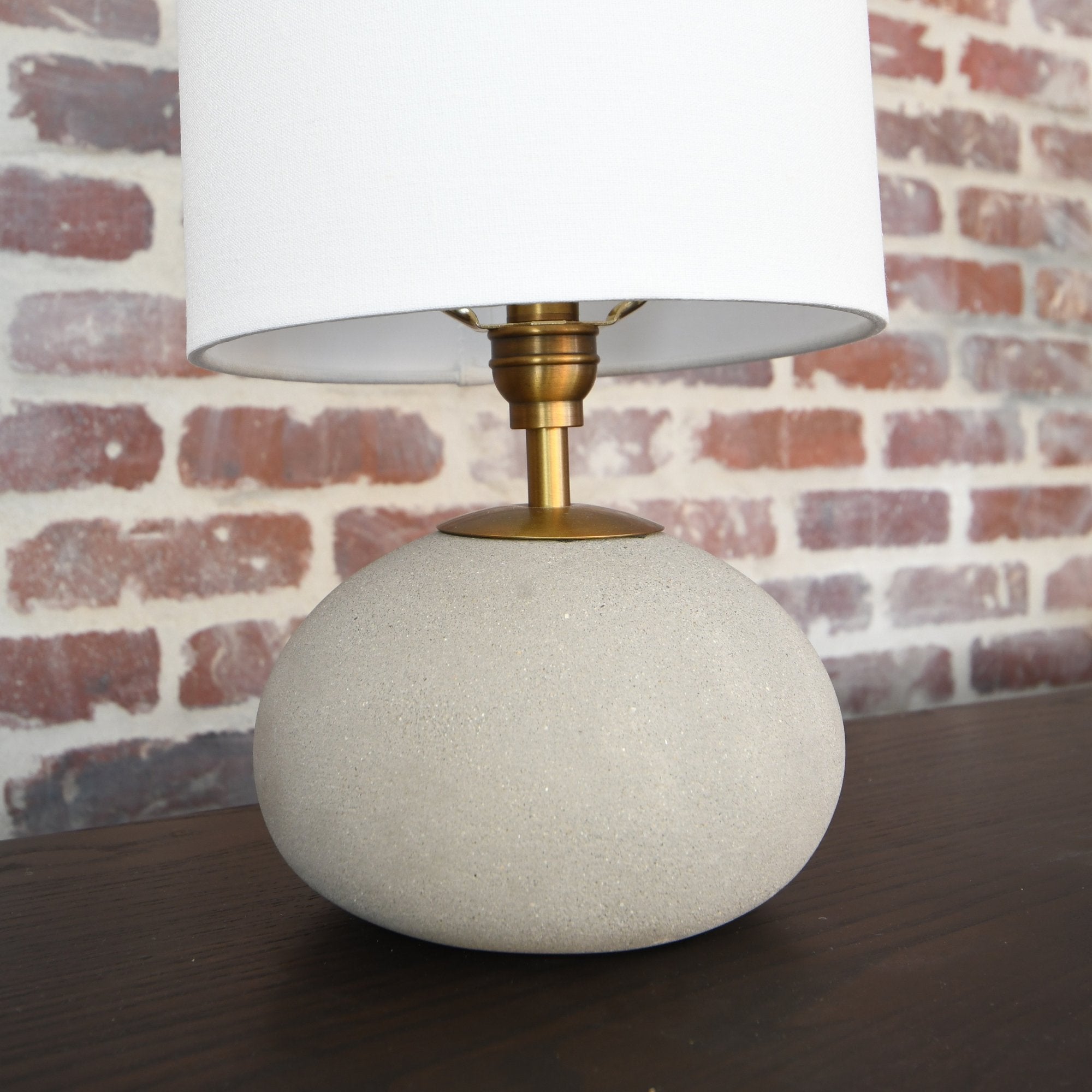 Chic Concrete Mini Orb Table Lamp – Industrial accent piece