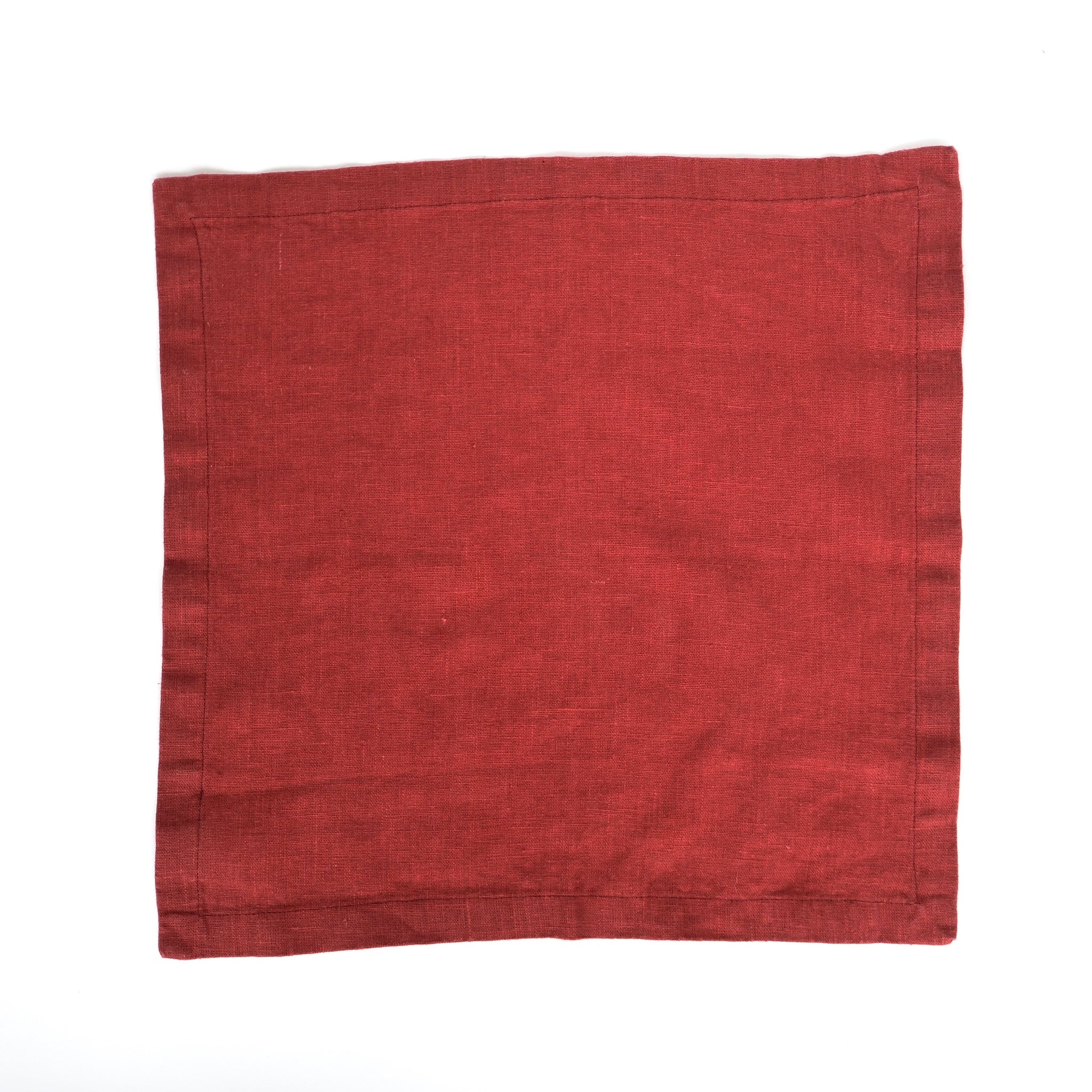 Cranberry Linen Napkins Set - Shoppe Details and Design