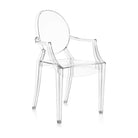 Elegant Crystal Clear Louis Ghost Chairs with Arms - Philippe Starck Design