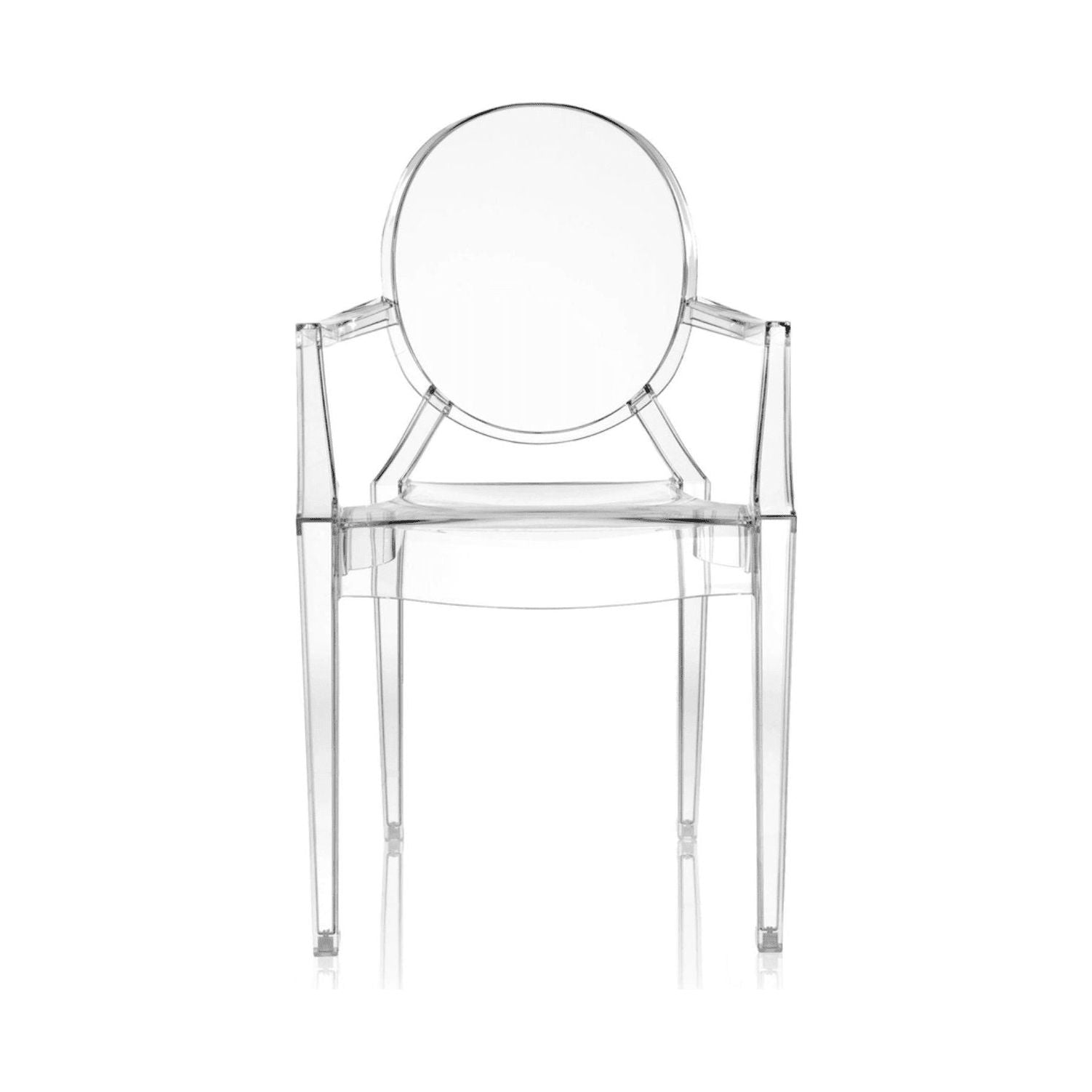 Set of 2 Philippe Starck Louis Ghost Chairs with Arms - Timeless and Modern