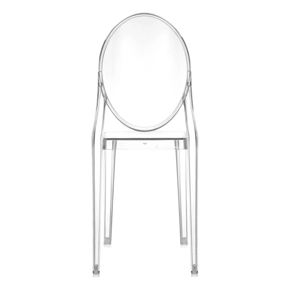 Set of 2 Crystal Victoria Ghost Chairs by Philippe Starck - Modern Elegance