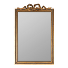 cwc large antique gold traditional, rectangular wall mirror.