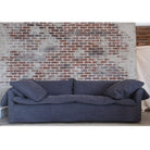 Luxurious Donato Down Sofa 97" in Luna Cast Iron Cotton