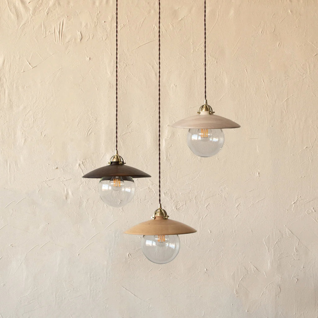 Modern Edmund Pendant Light – Quality craftsmanship in black walnut and brass