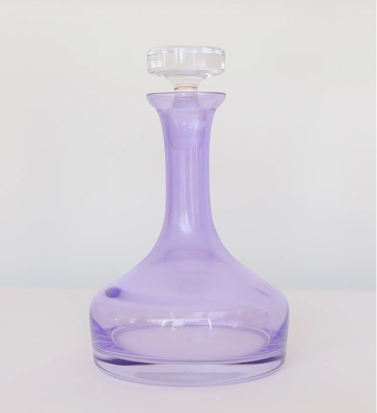 Estelle Colored Glass Vogue Decanter in Lavender.