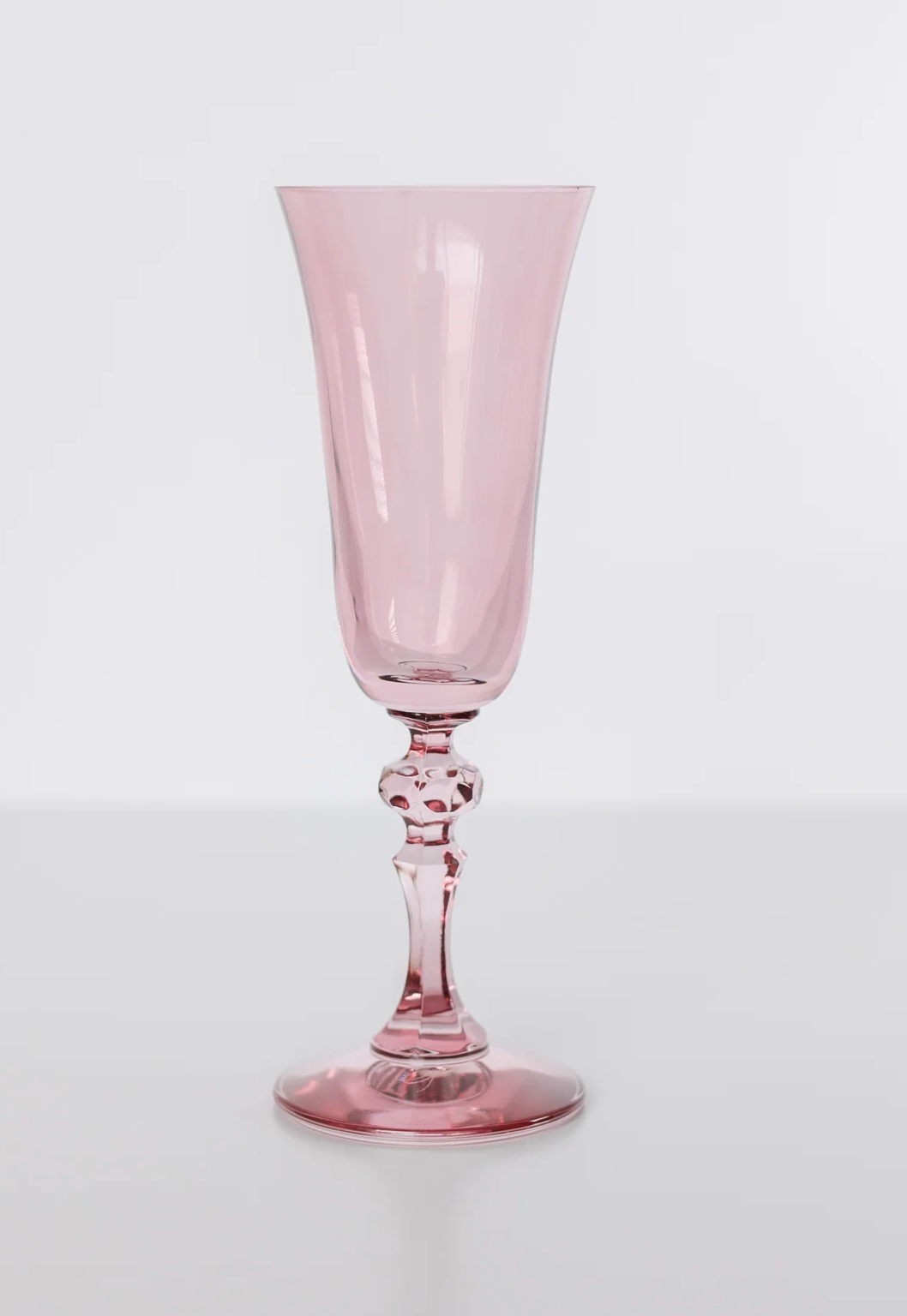 Estelle Colored Glass Rose Regal Flute Set - A Tribute to Elegance - Shoppe Details and Design.