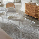 Transparent Elegance: Fargo Acrylic Coffee Table with glass top