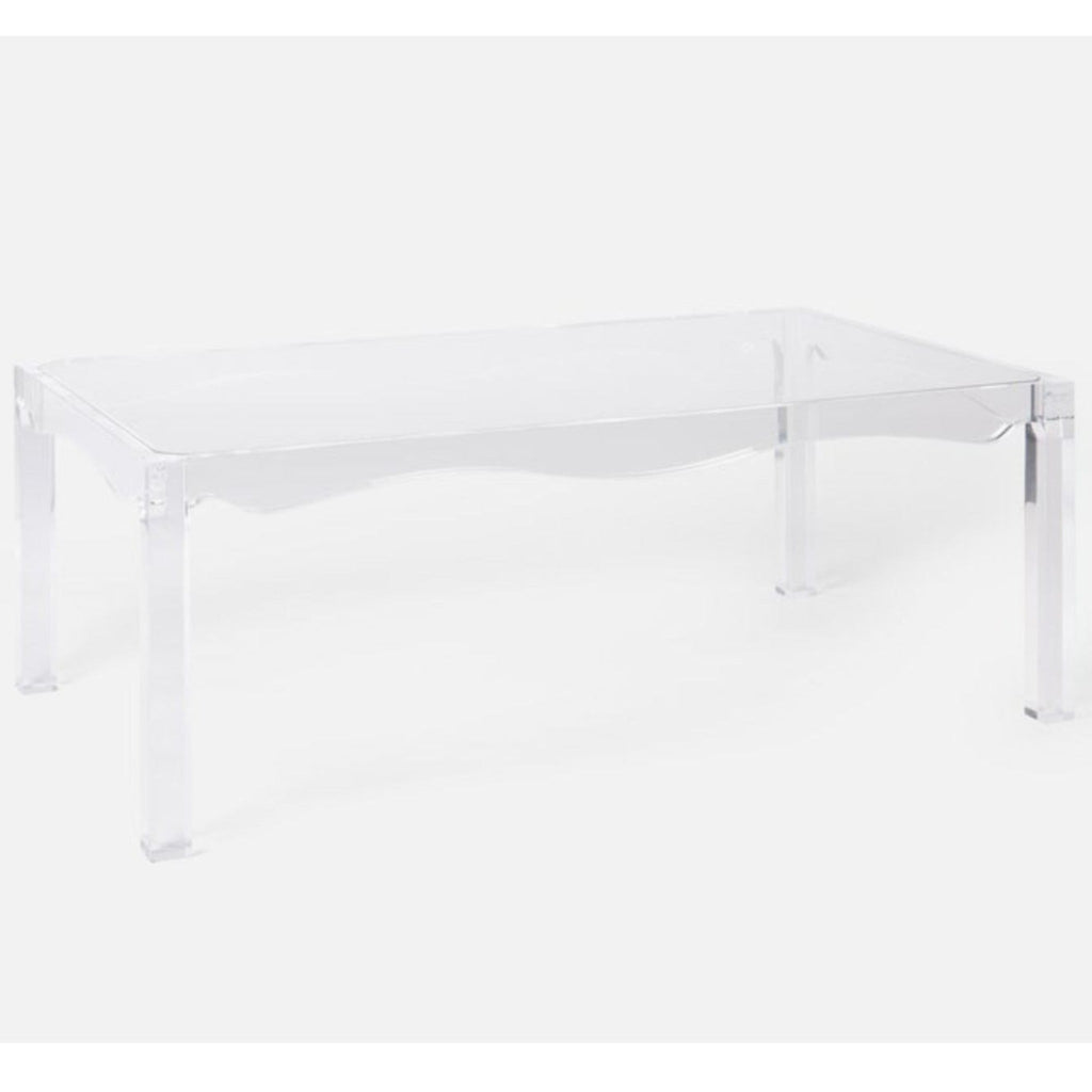 Modern Fargo Coffee Table with clear acrylic frame