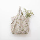 floral- linen - tote -bag - casual- everyday