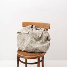 floral- linen - tote -bag - casual- everyday