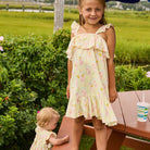 Girls Amalia Dress in Pink Lemonade | Refreshing Novelty Print | Pink Chicken - Shoppe Details and Design