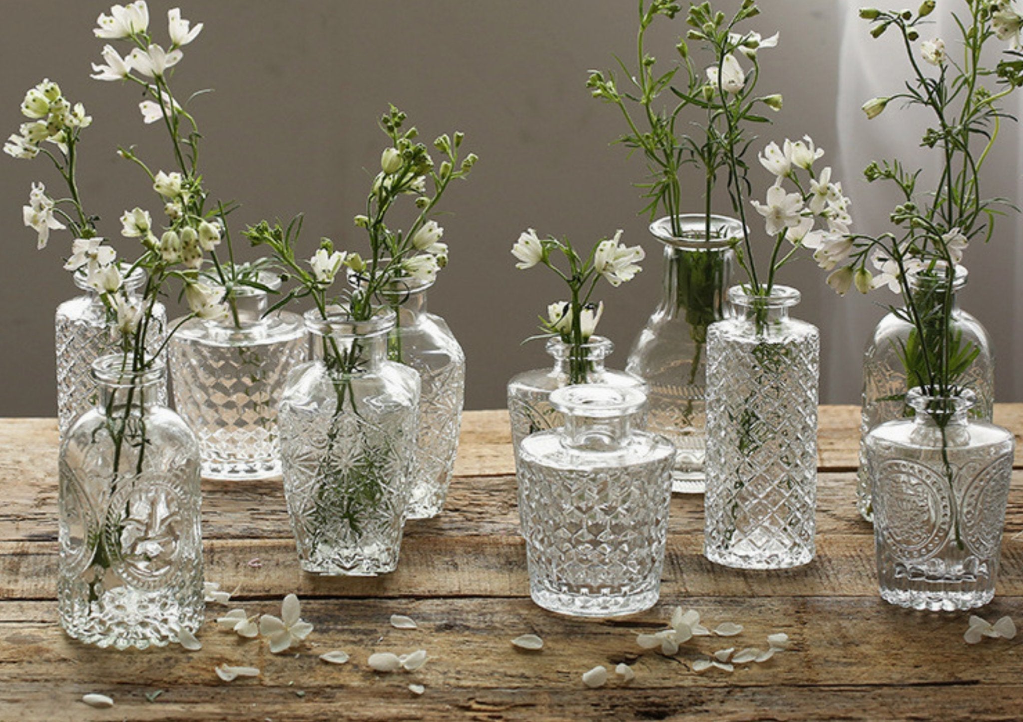 Glass Bud Vases in Clear | Sweet Home Deco - Details and Design - Vase - Sweet Home Deco