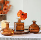 Glass Flower Bud Vases in Amber | Sweet Home Deco - Details and Design - Vase - Sweet Home Deco