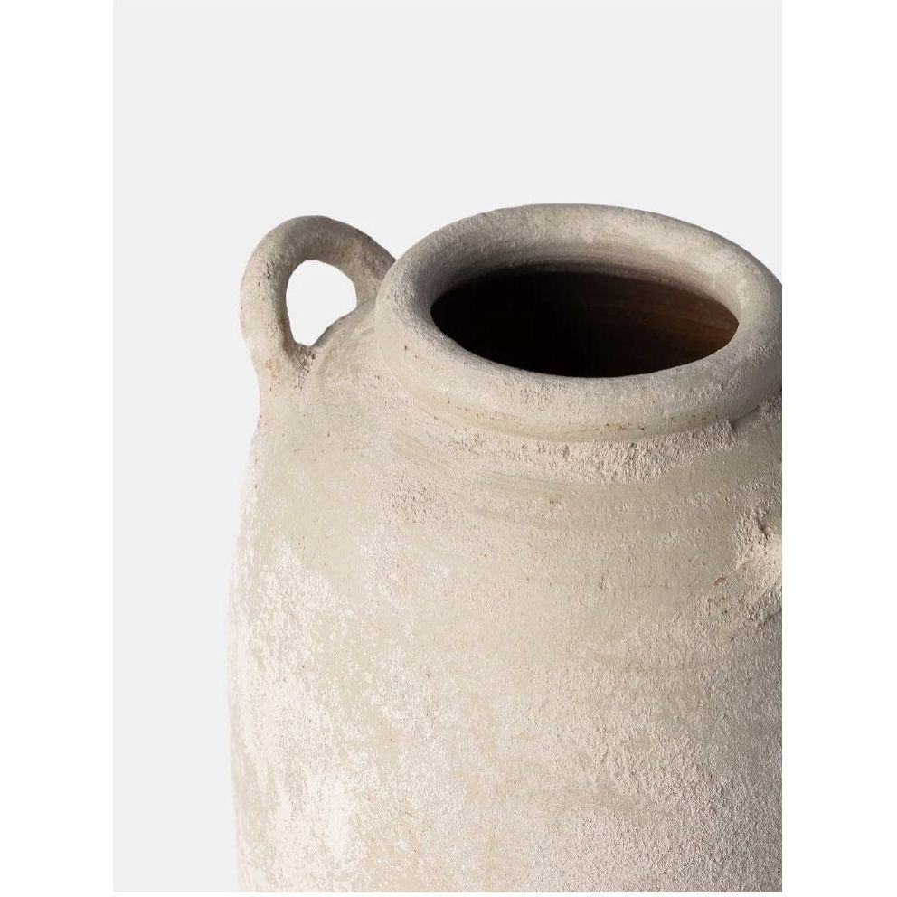 Handcrafted Mira Vase in Oatmeal - Charming Rustic Decor Piece