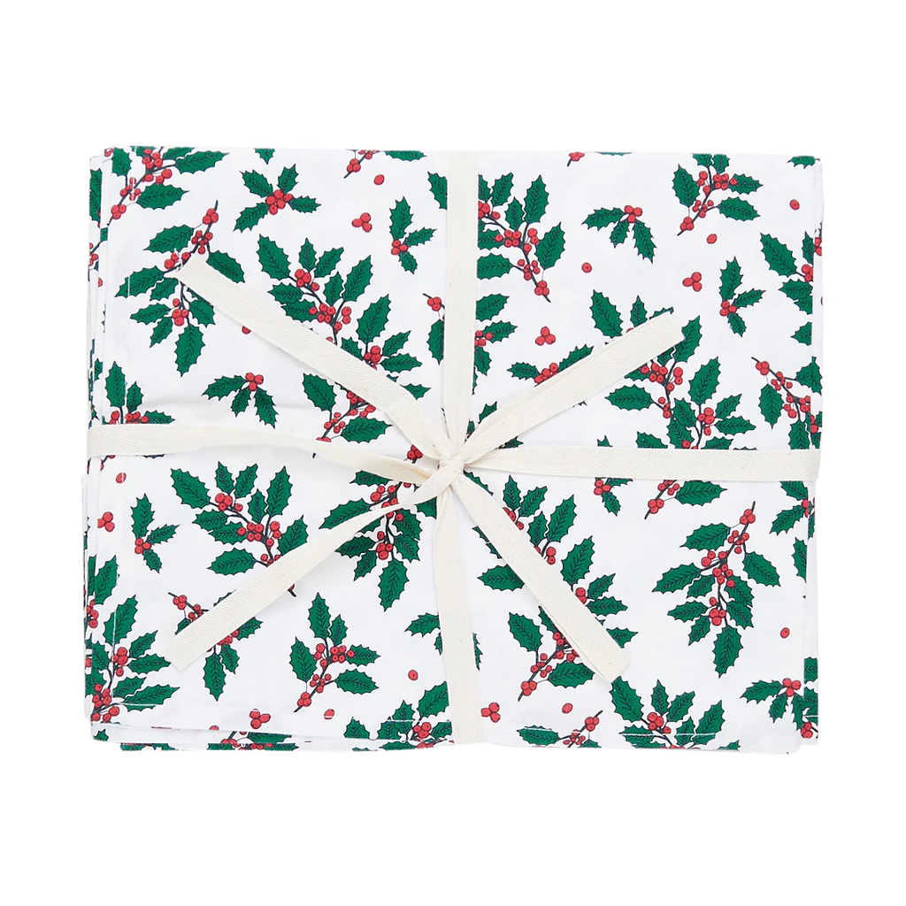 Pink Chicken- Tablecloth in Holly