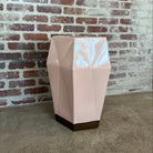 "Stylish Indoor/Outdoor Shelby Ceramic Stool with Glossy Finish"