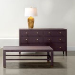 Luxurious Jarin dresser in aubergine with smooth-glide drawers