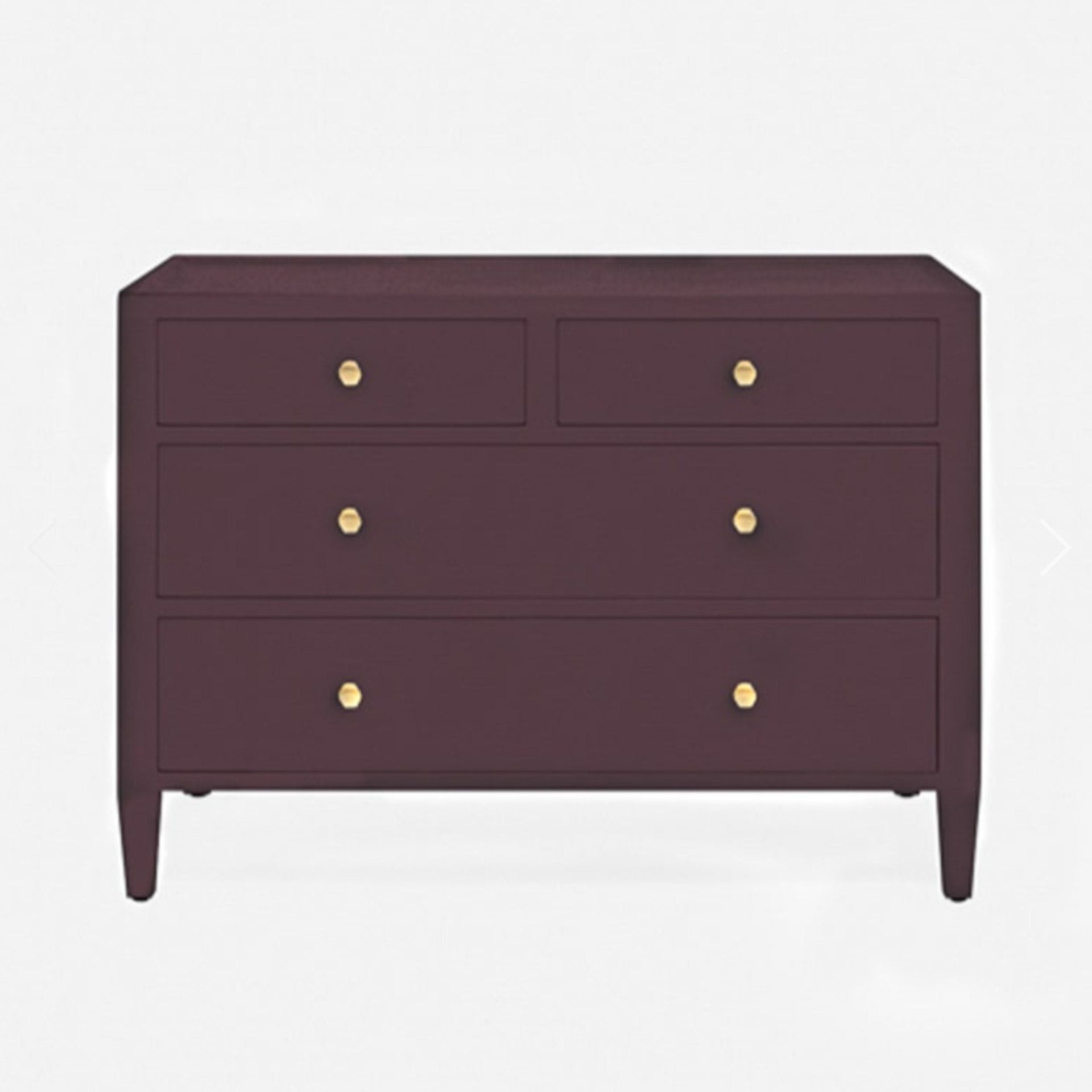 stylish jarin 48 Inch dresser in aubergine faux belgian linen – Shoppe  Details and Design Showroom
