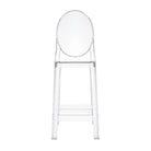 Stylish and durable clear acrylic counter stools by Kartell