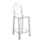 Kartell One More Counter Stool set in clear polycarbonate