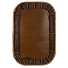 kristi rectangular rattan wall mirror.