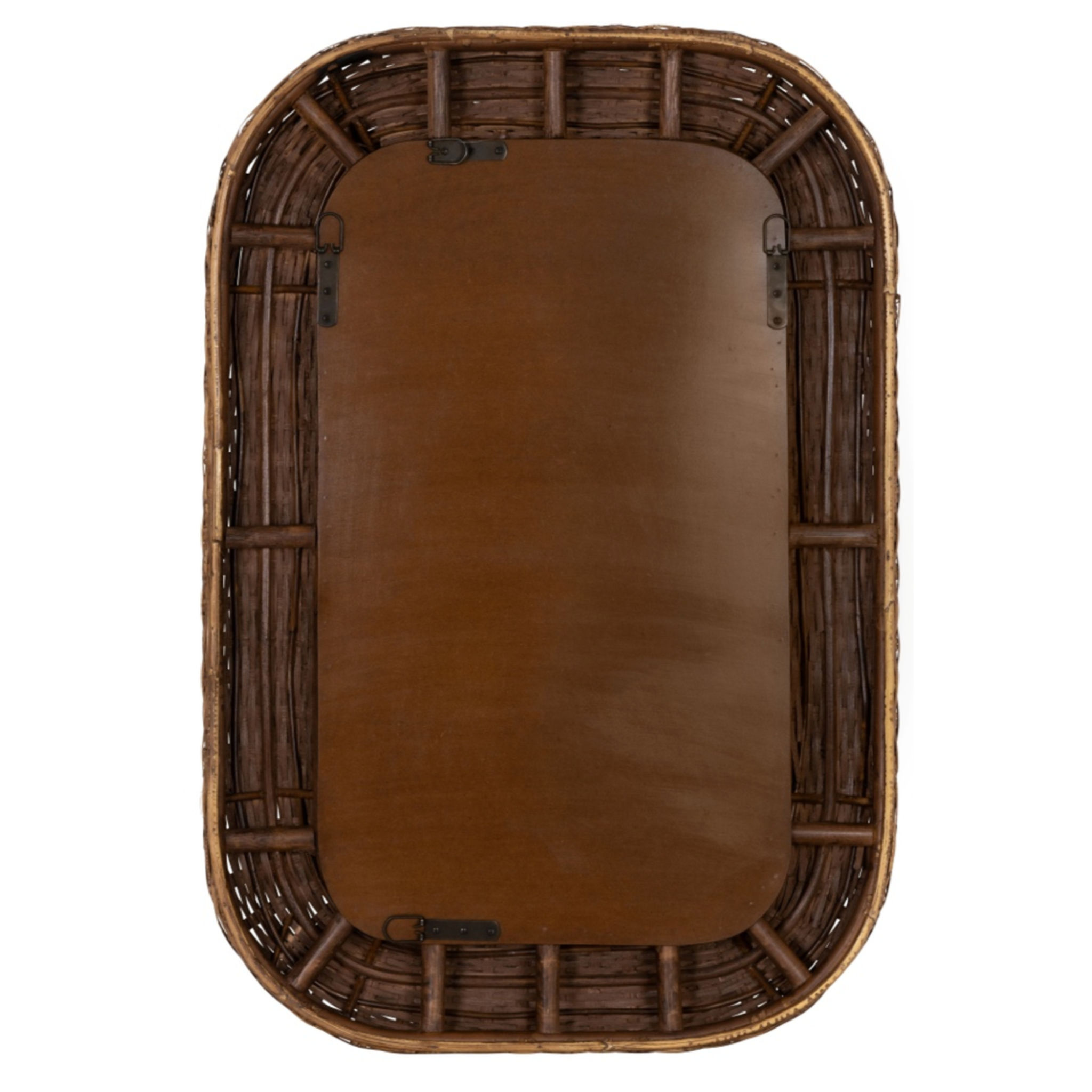 kristi rectangular rattan wall mirror.